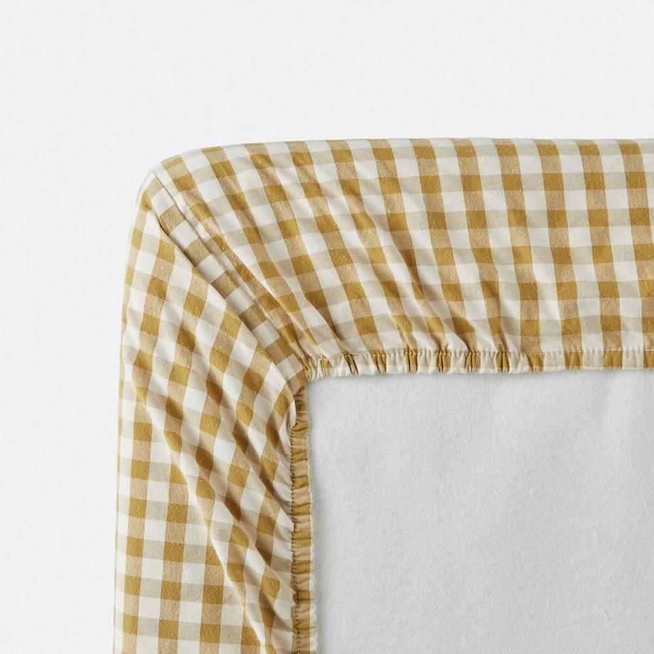 La Redoute Intérieurs  Drap-housse coton seersucker bonnet 30 cm 