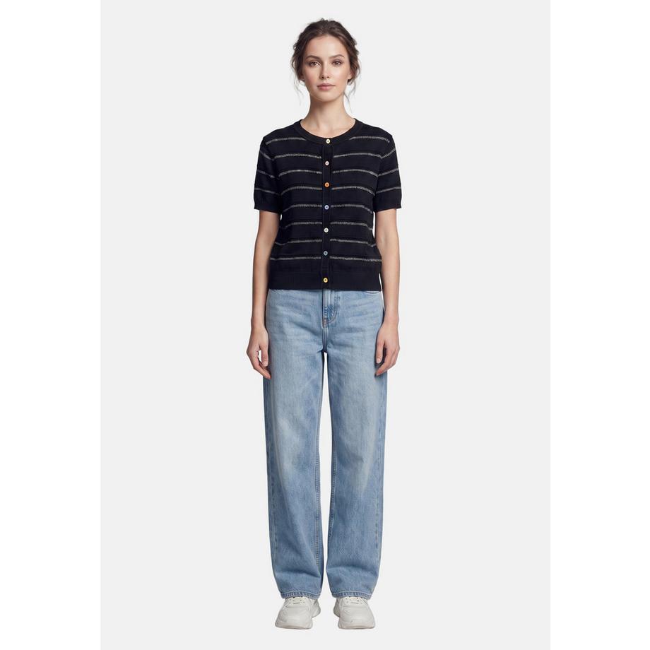 Chiara Ferretti Blusa a Maniche Corte a Righe  