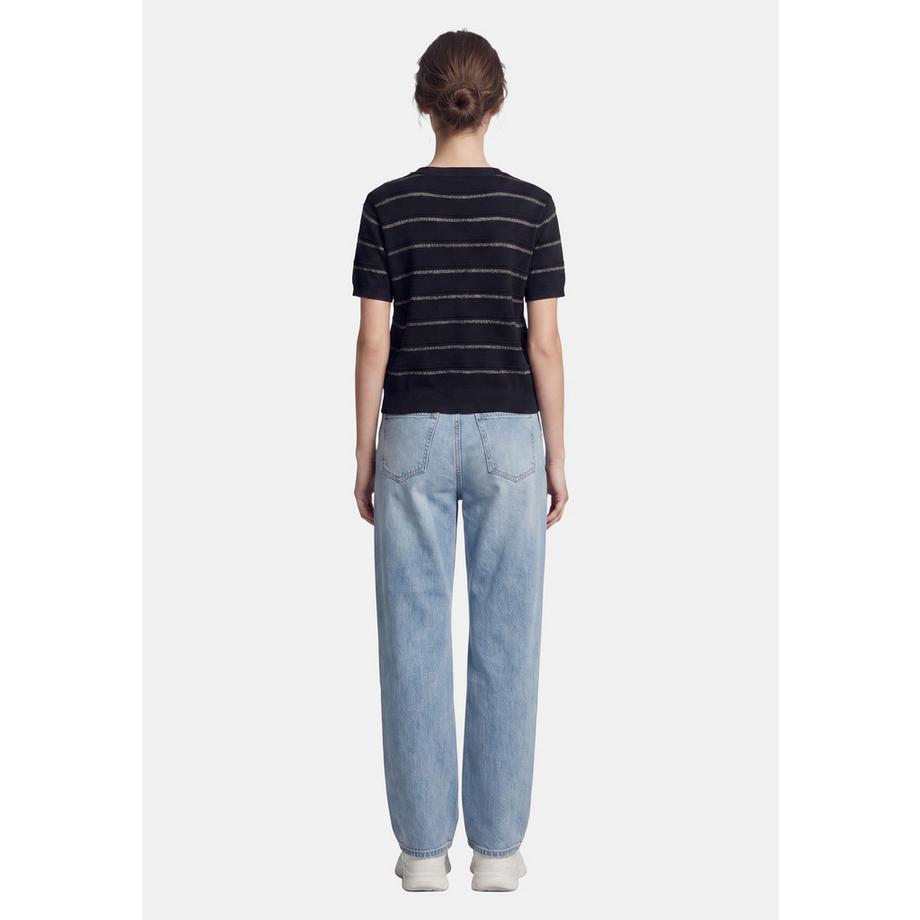 Chiara Ferretti Blusa a Maniche Corte a Righe  