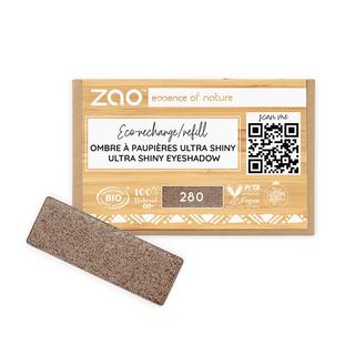 ZAO MAKEUP  Recharge Ombre à paupières rectangle Ultra Shiny - Certifié bio et vegan 