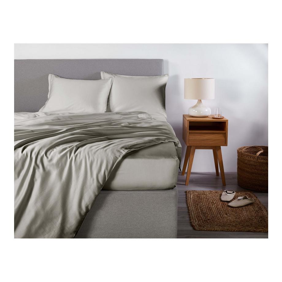 Living Home Uni Satin 100 Taie d'oreiller  