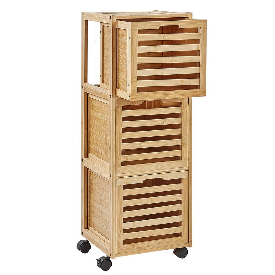 Beliani Badezimmerschrank aus Bambusholz  SHAWNEE  