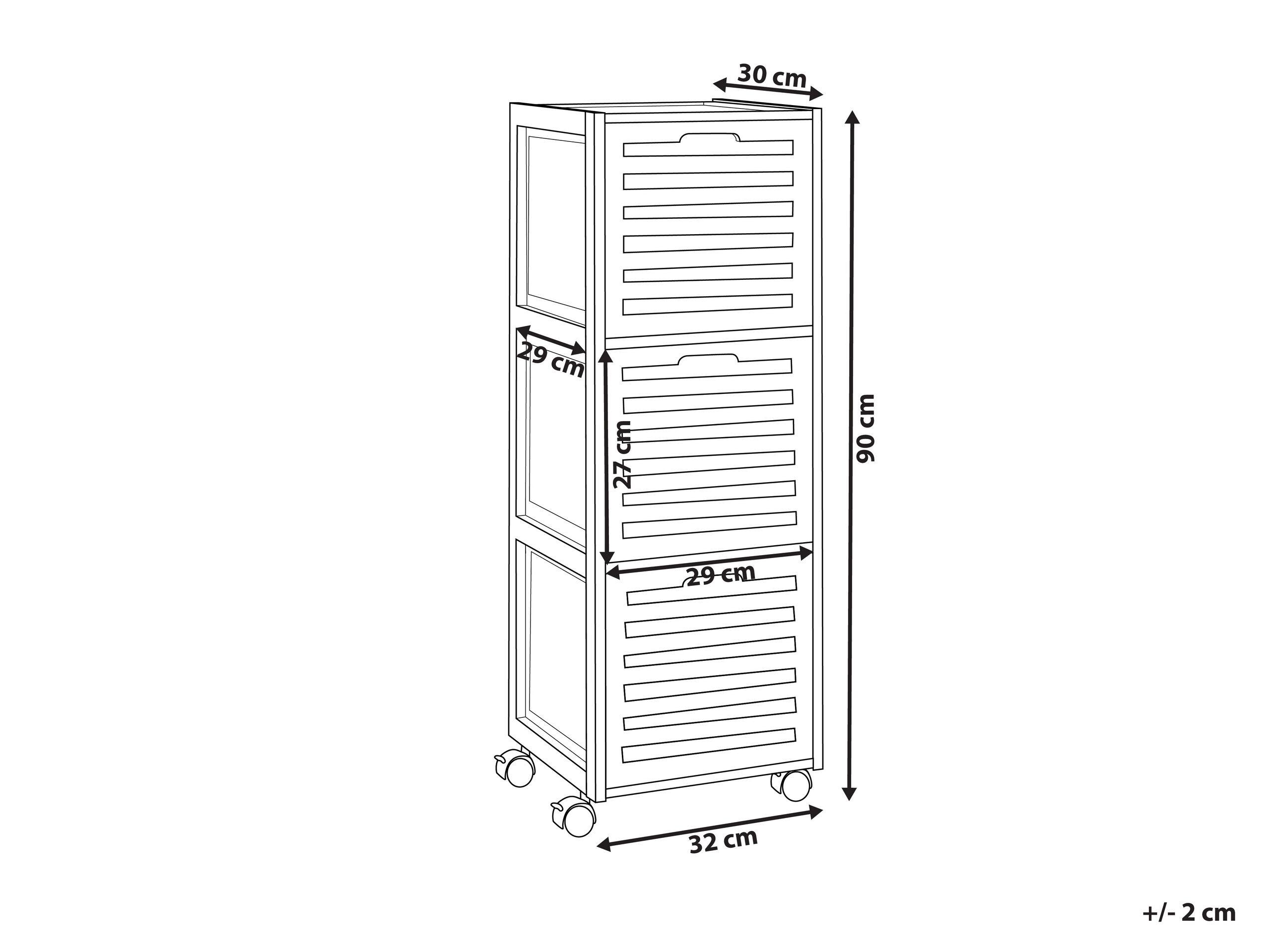 Beliani Meuble haut en Bambou Moderne SHAWNEE  