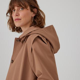 La Redoute Collections  Trenchcoat mit Knopfverschluss & abnehmbarer Kapuze 
