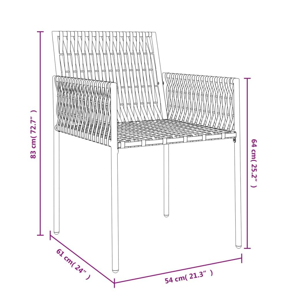 VidaXL Gartenstuhl poly-rattan  