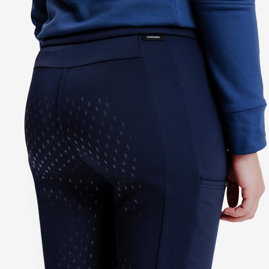 FOUGANZA  Warme Full-Grip-Reithose Kinder – Winter – 