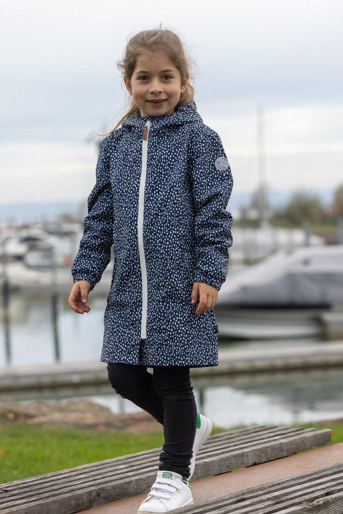 Rukka  Kinder Regenmantel Ida dress blue print 