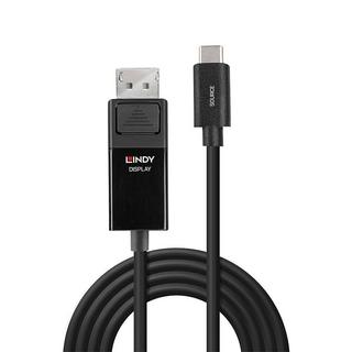 LINDY  USB-C®-Displaykabel USB-C® Stecker, DisplayPort Stecker 2.00 m Schwarz 