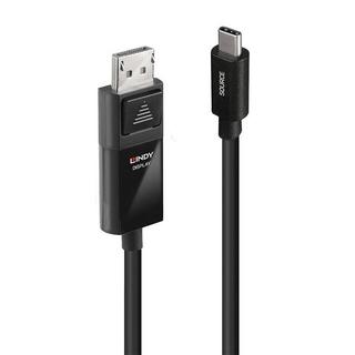 LINDY  USB-C®-Displaykabel USB-C® Stecker, DisplayPort Stecker 2.00 m Schwarz 