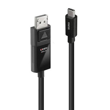 USB-C®-Displaykabel USB-C® Stecker, DisplayPort Stecker 2.00 m Schwarz