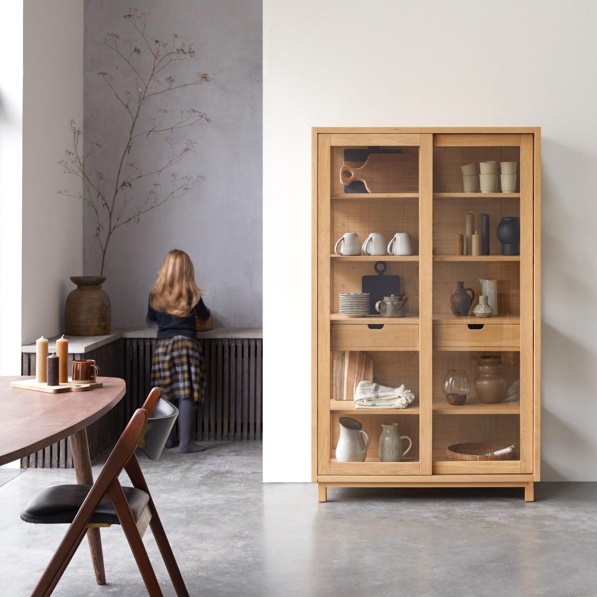 Tikamoon Credenza in quercia massello Adel  