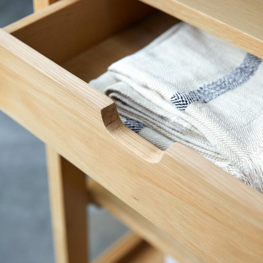 Tikamoon Vaisselier en chêne massif Adel  