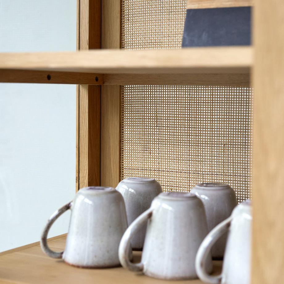 Tikamoon Vaisselier en chêne massif Adel  