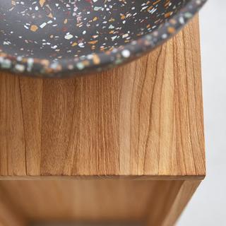 Tikamoon Mobile per il bagno in teak massello destro Stelle  