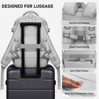 Only-bags.store  Travel backpack, laptop backpack for 15.6 inch laptop, 40L backpack with shoe bag&organizer, anti theft business work hand luggage backpack for business hiking travel 