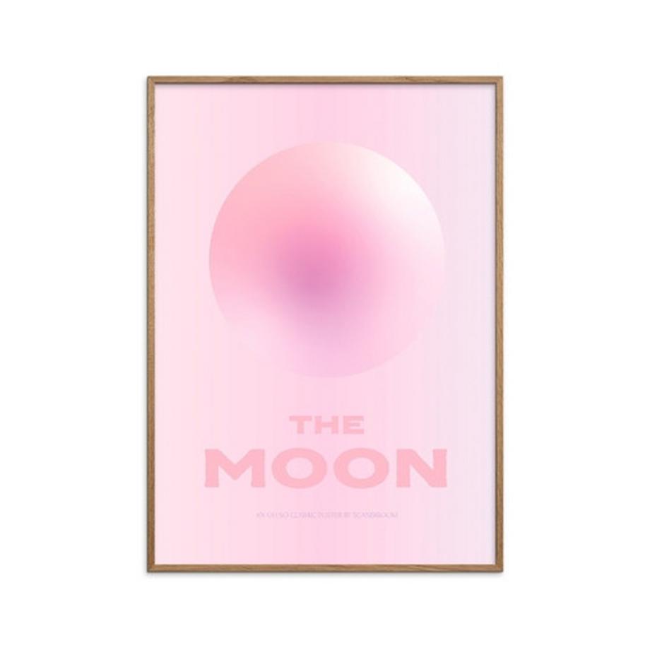 PosterandFrame Poster The Moon (Rosé) 30x40 cm  