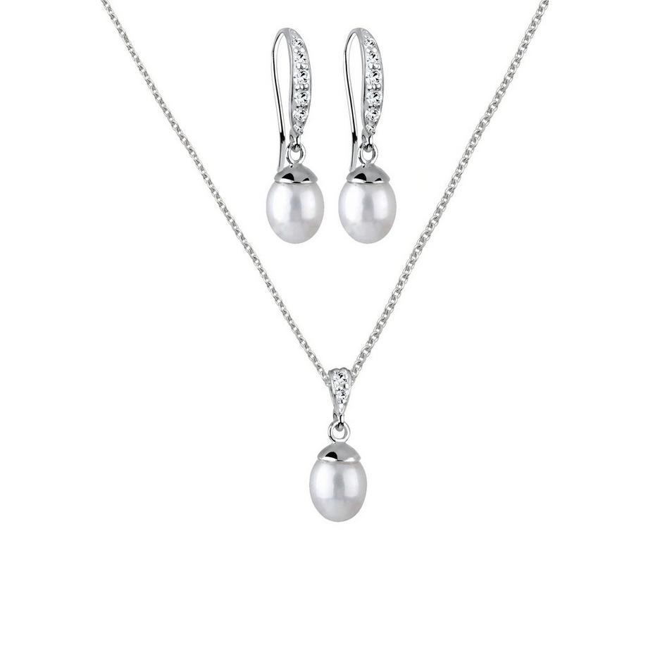 Elli  Ensemble de Bijoux Perles Et Cristaux 