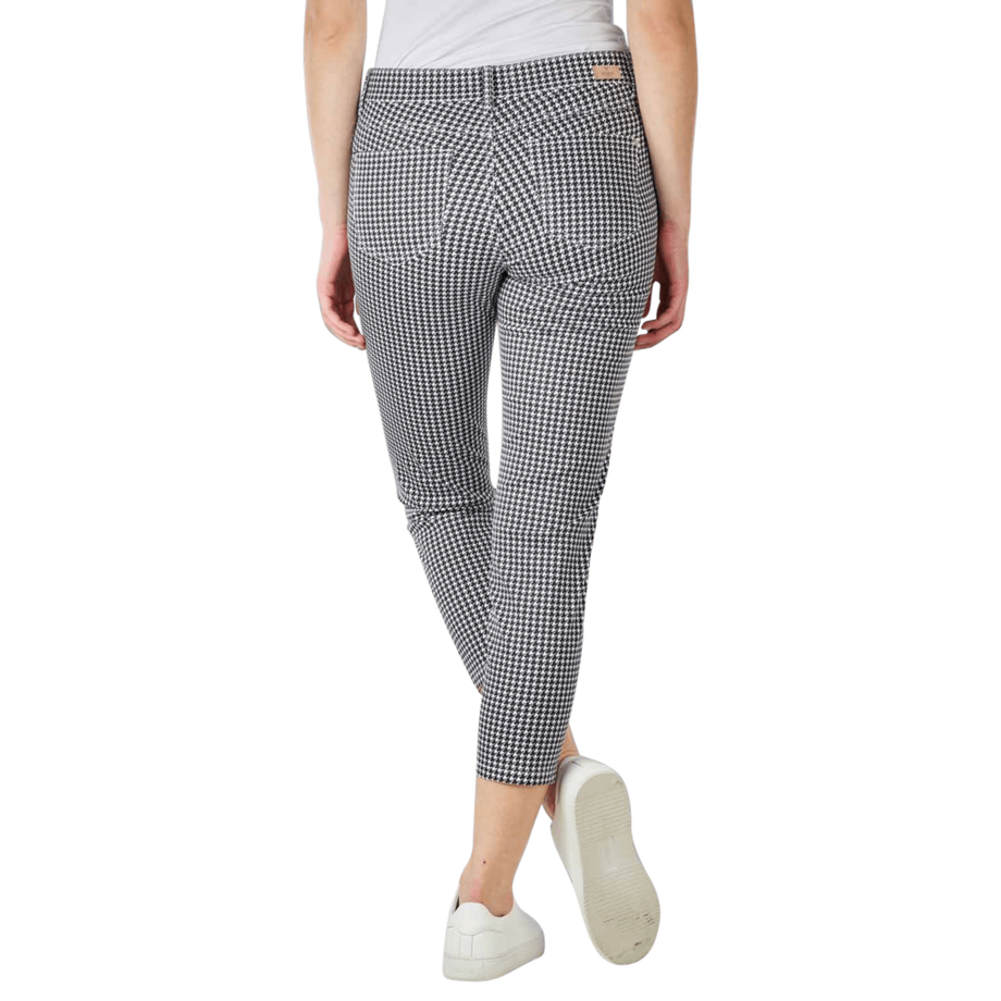 ANGELS Ornella 5-Pocket Slim Fit Pepita Print Hose  