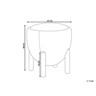 Beliani Pouf aus Kunstleinen Modern ARCHIE  