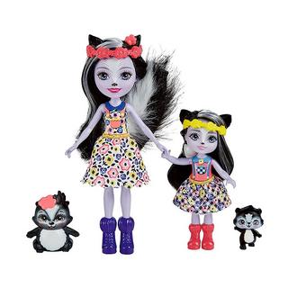 Enchantimals  Sage Skunk Puppe & kleine Schwester 