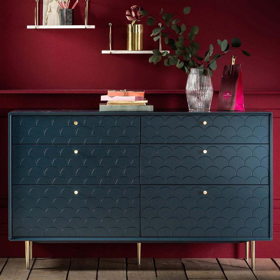 La Redoute Intérieurs Kommode Luxore mit 6 Schubladen  