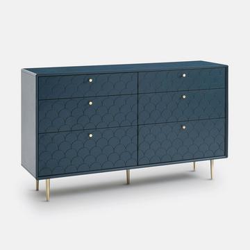 Kommode Luxore mit 6 Schubladen