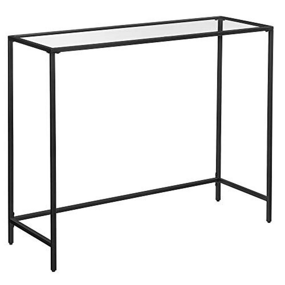 Pricenet  Moderner Konsolentisch ausem Metall und Glas, 100 x 35 x 80 cm 