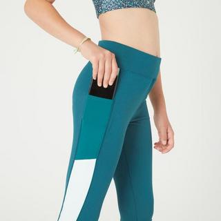 DOMYOS  legging respirant fille - S500 vert 