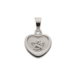 MUAU Schmuck  Pendentif ange gardien en or blanc 750, 16x11mm 