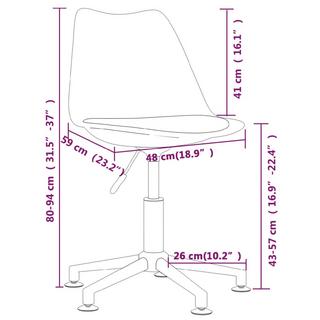 VidaXL Chaise de salle à manger tissu  