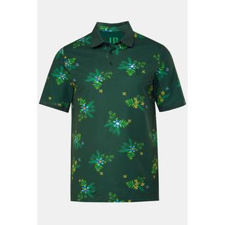 JP1880  Maglia polo di piqué con mezze maniche e stampa floreale, fino alla tg. 8XL 