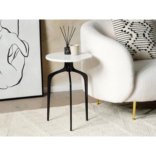 Beliani Table d'appoint en Marbre Moderne TIHOI  