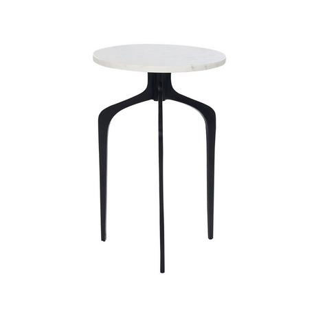 Beliani Table d'appoint en Marbre Moderne TIHOI  