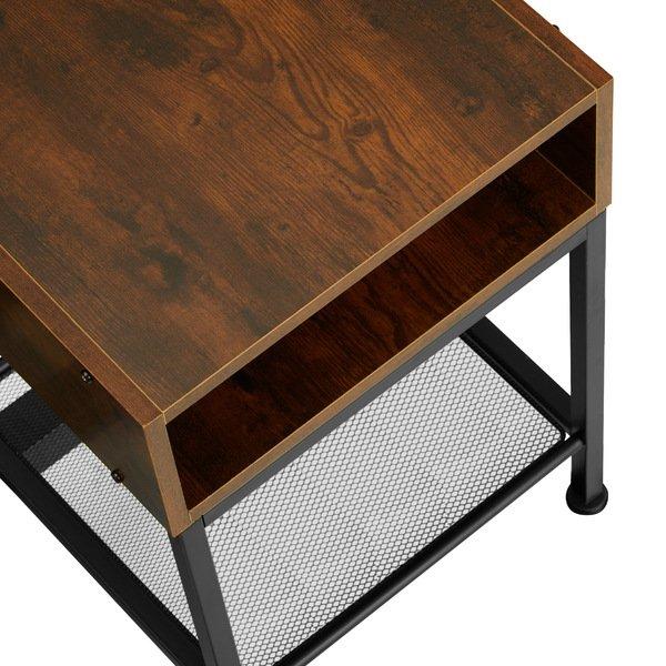 Tectake Table de chevet HARLOW 40,5x40,5x59cm  
