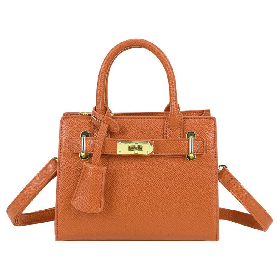 Handtasche  Camélia genarbtes Leder