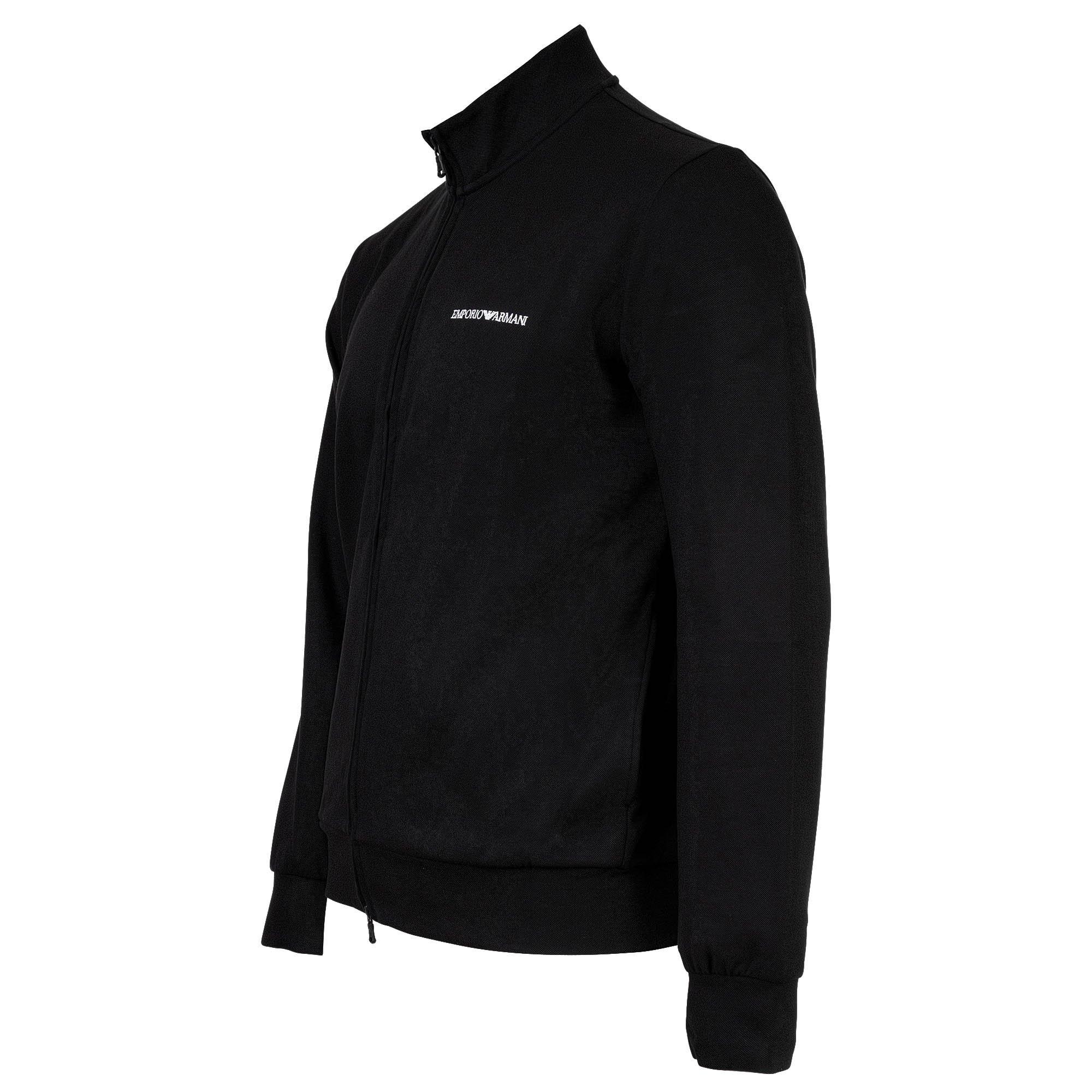 EMPORIO ARMANI Iconic Piquet Coupe Confort Veste de Sweat  