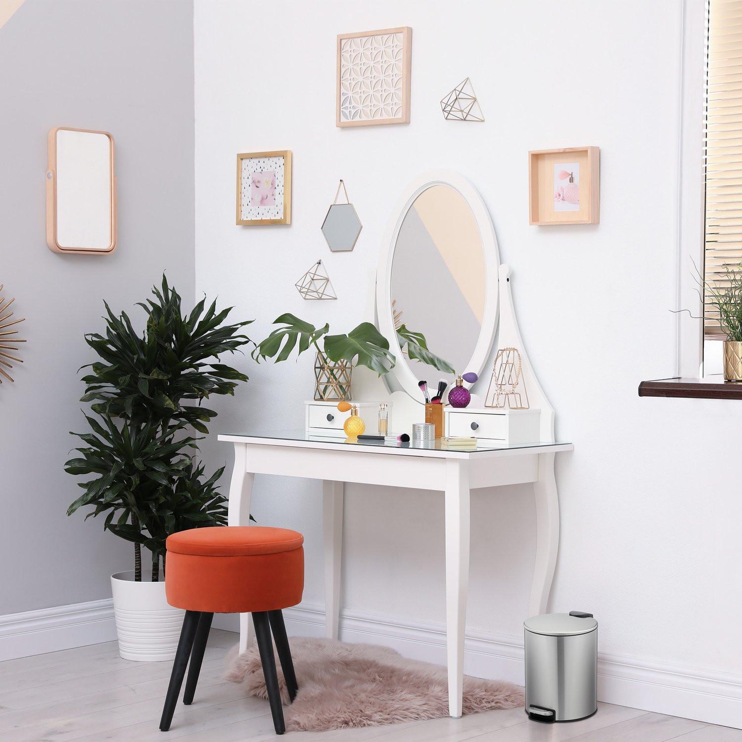 Northix Treteimer Edelstahl 5 Liter  