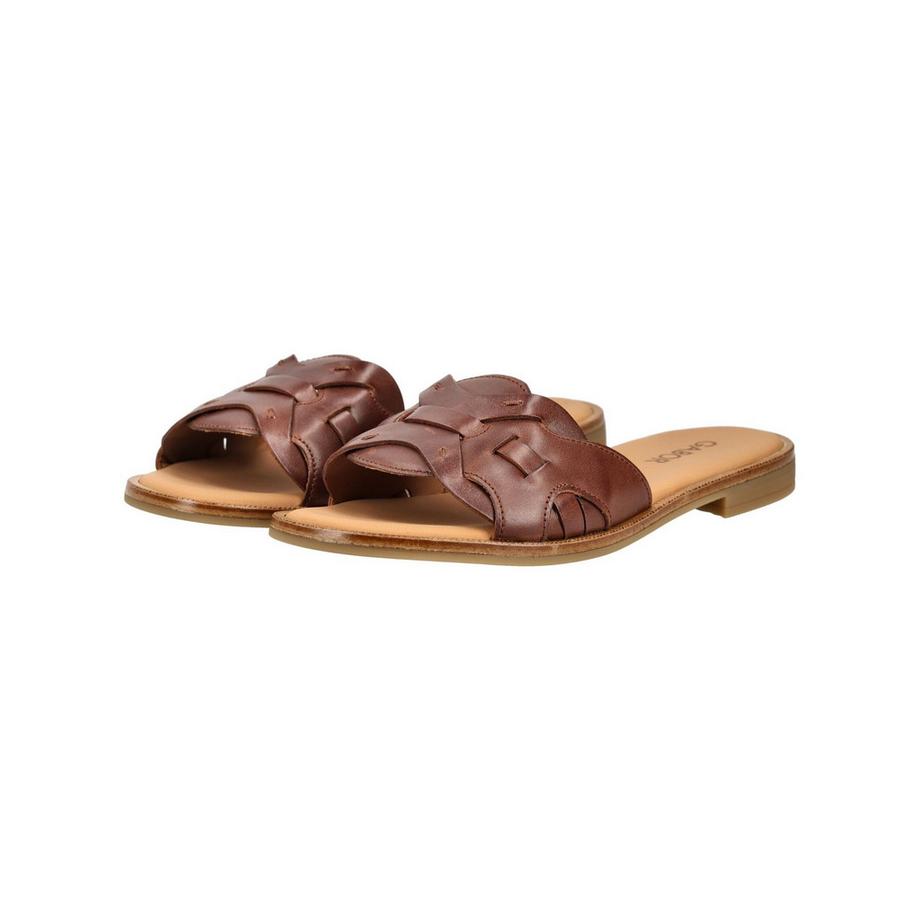 Gabor Sandales à glissière en cuir tressé  