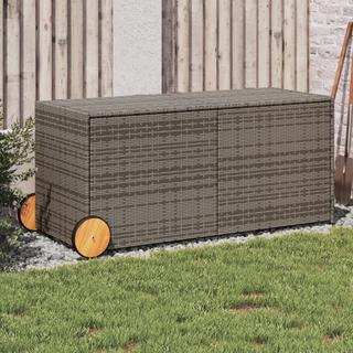 VidaXL Boîte de rangement de jardin rotin synthétique  