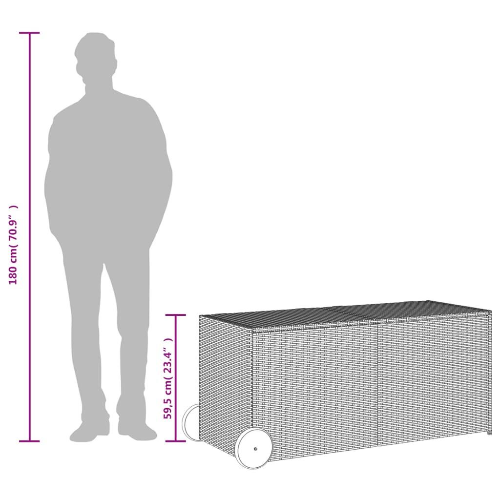 VidaXL Gartentruhe poly-rattan  