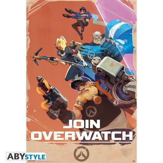 Abystyle Poster - Gerollt und mit Folie versehen - Overwatch - Join !  