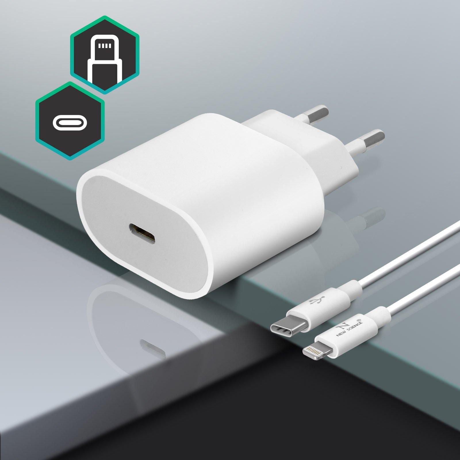 Avizar  Chargeur iPhone USB-C + Câble 20W 