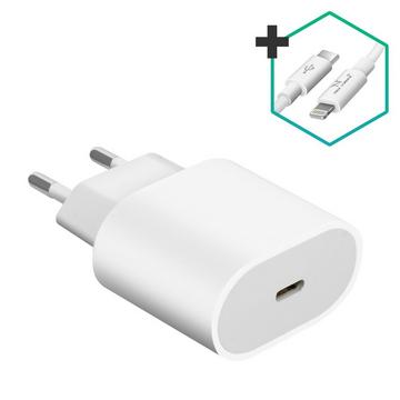 Caricatore USB-C + Cavo Lightning 20W