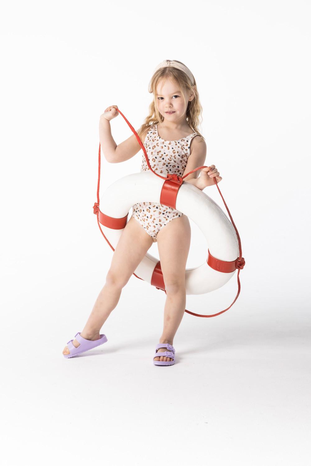 Swim Essentials  Badeanzug ädchen 134140 Kaki Leopard 