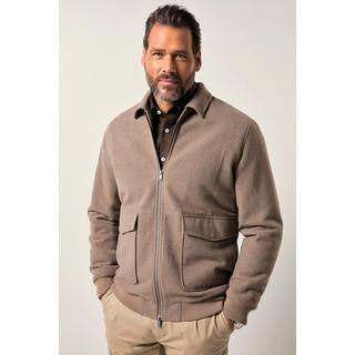JP1880 Wollmix Blouson Jacke mit Reissverschluss und aufgesetzten Taschen  