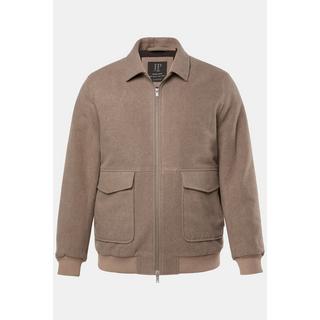 JP1880 Wollmix Blouson Jacke mit Reissverschluss und aufgesetzten Taschen  