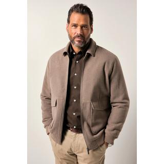 JP1880 Wollmix Blouson Jacke mit Reissverschluss und aufgesetzten Taschen  
