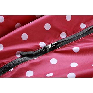 Alopini Poncho antipioggia elegante impermeabile a pois con cappuccio e cerniera  