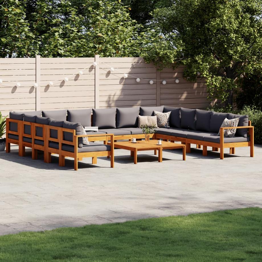 VidaXL Salon de jardin bois  