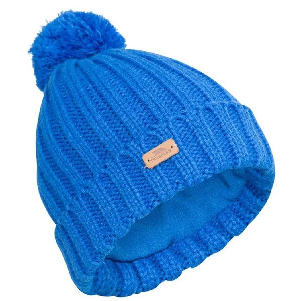Trespass - Thorns Bommelmütze, für Herren, Blau, One Size